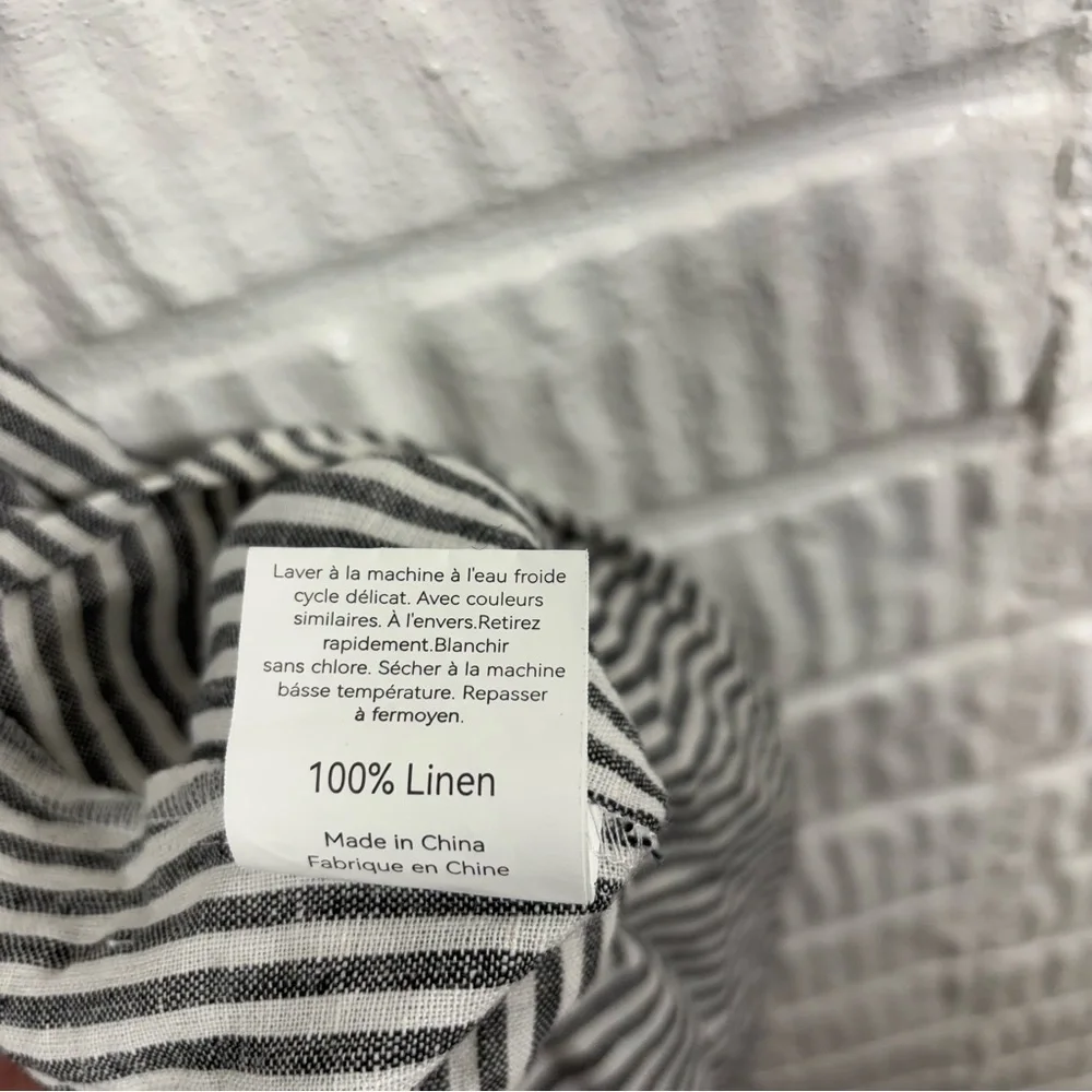 Lintico Aria Striped Linen Dress XS - Picture 6 of 6